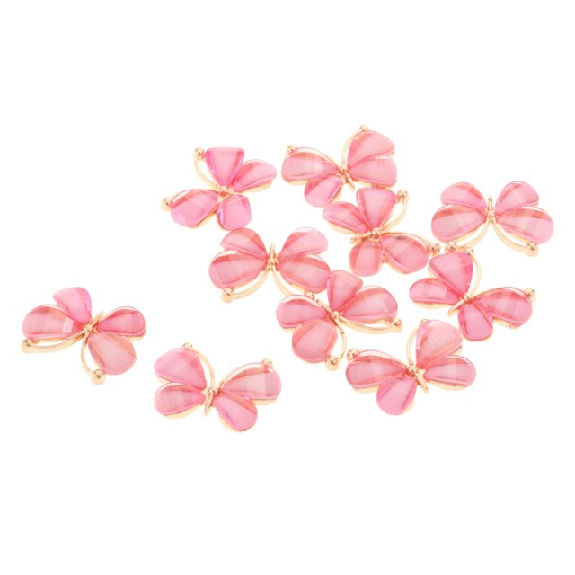 Botón de espalda plana 10 Uds botones de mariposa retro artesanía de resina de aleación para joyas, , boda, bolsas, decoración Magideal Botón de espalda plana