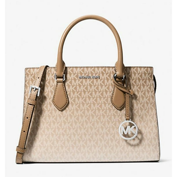 Michael Kors Bolso Satchel Mediano Sheila con Logo de la Firma y Diseño Degradado para Mujer (Husk) 35R5S6HS8B-Husk
