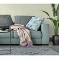 thumbnail image 4 of Elephant Howdah Throw Pillow in Sky Blue and White 16x16, 4 of 4