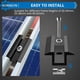 thumbnail image 4 of Juego de 10 abrazaderas centrales solares de 70 mm de ancho, soporte de fijación de panel solar de aluminio para alturas de marco de 30 a 42 mm, color negro, 4 of 5