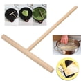 thumbnail image 2 of Yannee 2pcs Crepe Spreader Sticks - Wooden Round Batter Pancake Crepe Spreader Stick Kitchen Tools - To Fit For Crepe Pans, 2 of 4