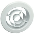 thumbnail image 2 of 12 Inch [Neck Size] Round Ceiling Diffuser for Malls Airports Offices Duct Ventilation Circular HVAC Register Deflector Aluminium White Roofing Soffit Exhaust Gable Grille Round Air Vent Cover, 2 of 4