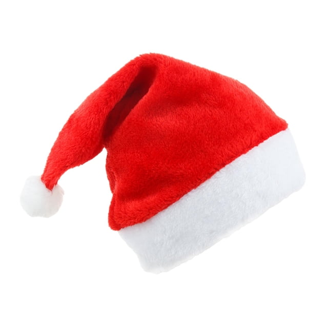 Sombrero de Navidad Jinwen Gorro de Papá Noel de felpa 25x35cm