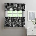 thumbnail image 2 of Kitchen Food Cooking Chef Kitchen Curtains and Valances Set - 3 Piece Kitchen Curtains Sets with Valance for Windows Rod Pocket Machine Washable Kitchen Decor Decorations (54"x18"+2x27.5"x24"), 2 of 6