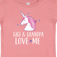 thumbnail image 4 of Inktastic Gigi and Grandpa Love Me Unicorn Grandchild Girls Baby T-Shirt, 4 of 5