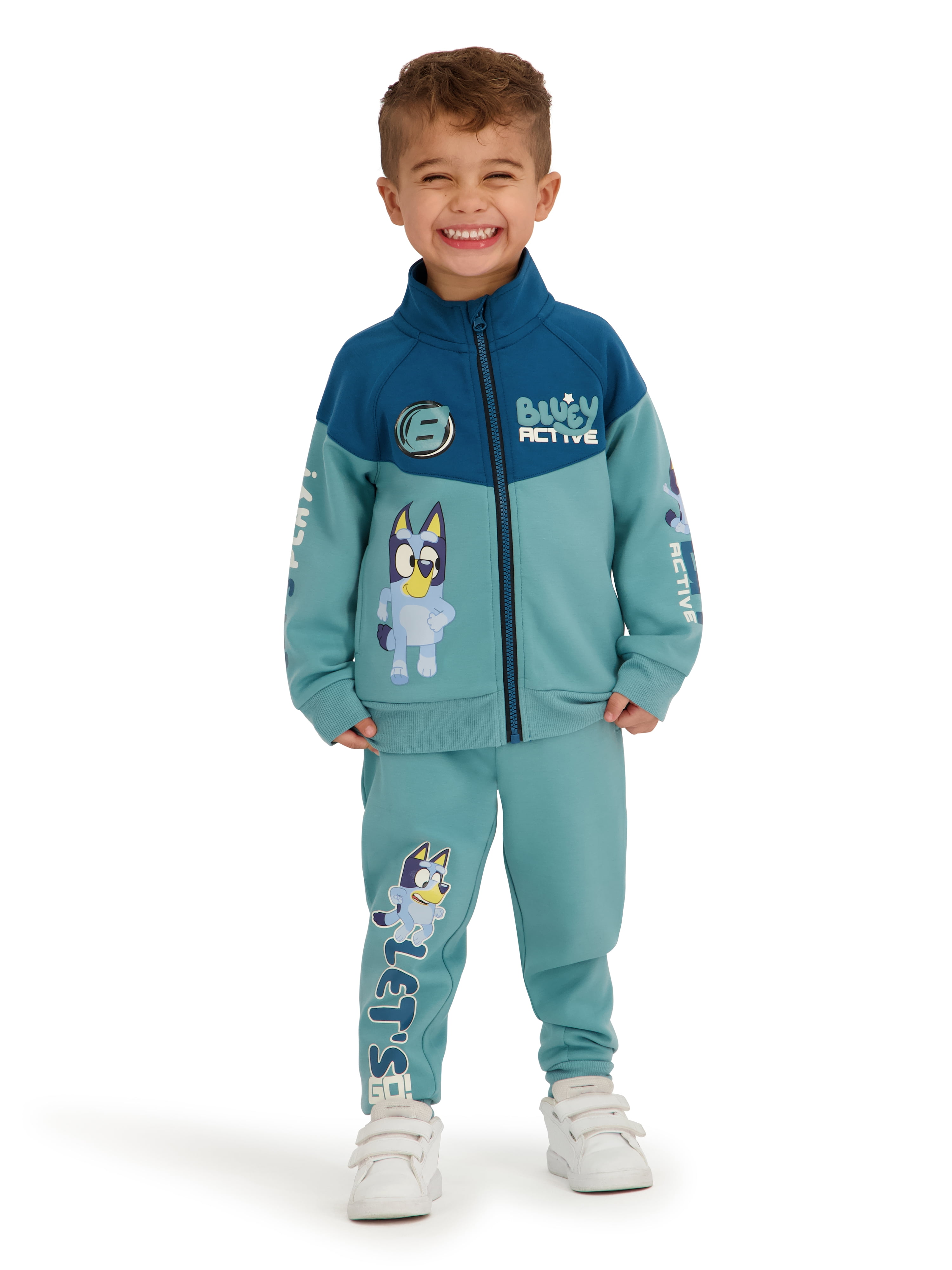 Bluey Toddler Boy 2pc Active Jacket and Pant Set, Sizes 12 Months - 5T