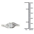 thumbnail image 4 of 1/8 Carat T.W. Diamond 10kt White Gold Three-Stone Look Engagement Ring, 4 of 5