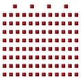 thumbnail image 1 of 100 bloques de cubos acrílicos, bloques de construcción educativos de lados, juego de mesa de aprendizaje, juguetes de entrenamiento sensorial rojo, 1 of 8