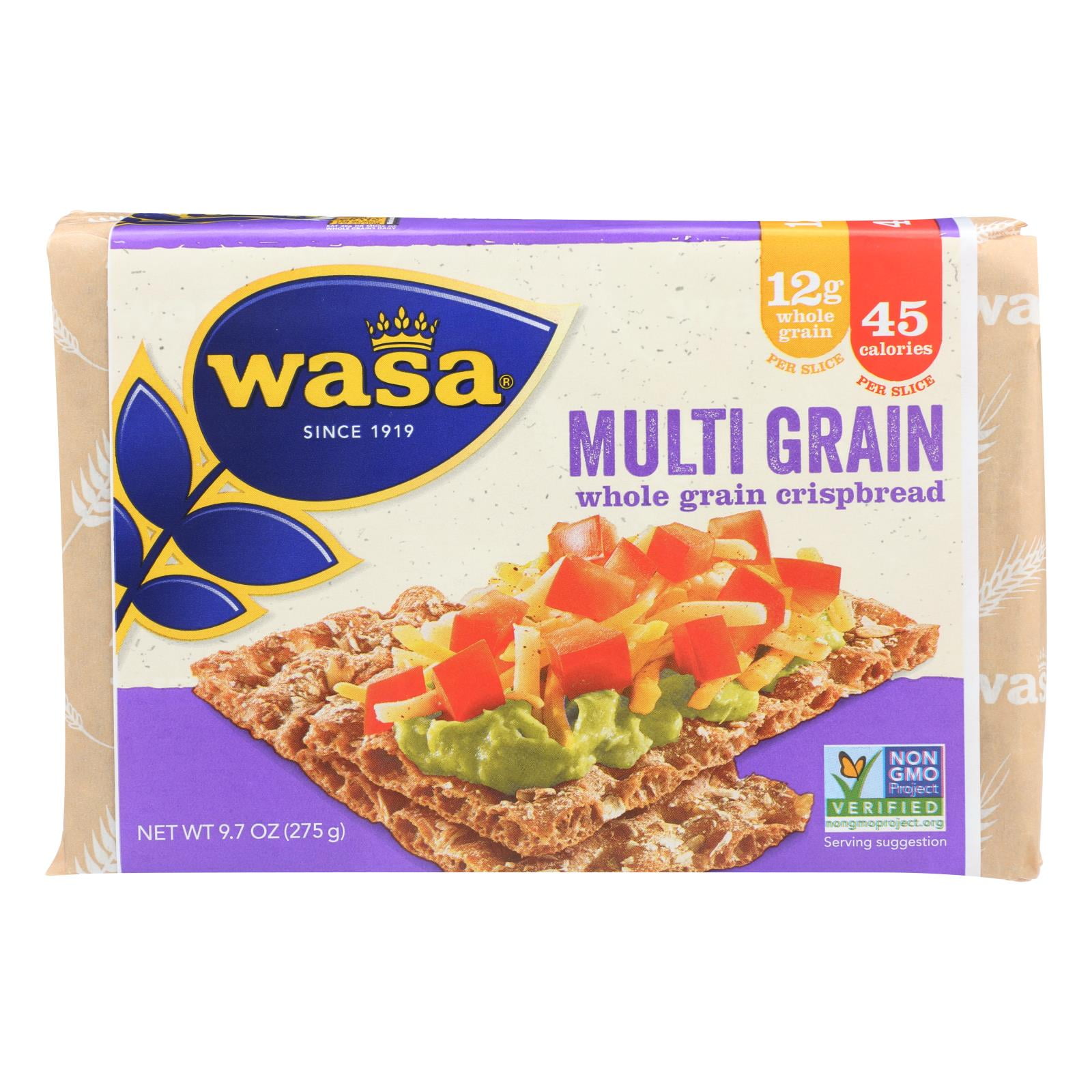 (12 Pack) Wasa Crispbread Multigrain Whole Grain Crackers, 9.7 Oz 
