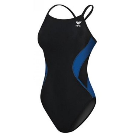 UPC: 0036702316675 | TYR Adult Alliance Diamond Back Splice Swimsuit Black/Blue 26