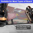 thumbnail image 3 of 2pcs Horizontal Snowboard Wall Mount Clips, Snowboard Storage Skateboard Wall Mount Display Rack, Snowboard Display Wall Mount 10*2CM, 3 of 5