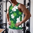 thumbnail image 5 of KLL Happy saint Patricks day Print Men's Muscle Gym Workout Stringer Tank Tops Bodybuilding Fitness T-Shirts Tank Tops Men-3X-Large, 5 of 7