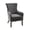 Grey, variant on Gracie Mills Reynolds Quilted Back Accent Chair with High-density Foam - GRACE-8178