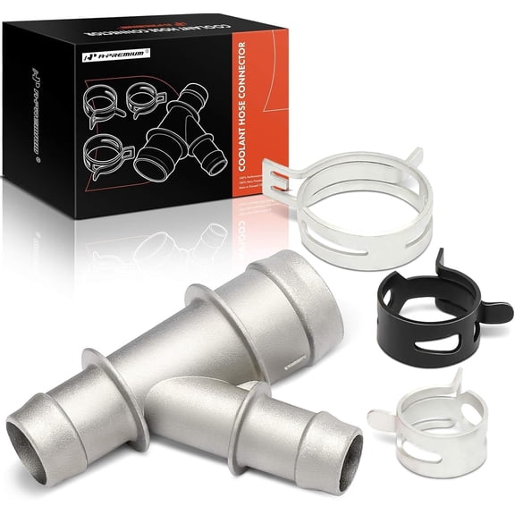 A-Premium Coolant Hose Junction Connector - Compatible with Chevrolet Silverado Suburban Tahoe Avalance & GMC Sierra Yukon & Cadillac Escalade - Replace# 15834773