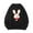 Black, variant on IROINNID Women's Long Sleeve Pullover Sweatshirt Round Neck Mid-Length Graphic Prints Casual Cute New Year Rabbit Top, Red