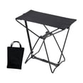 thumbnail image 4 of Taburete plegable portátil para acampar con bolsa de transporte, soporte de Metal, taburete impermeable para pies, silla plegable para Picnic en el, 4 of 8