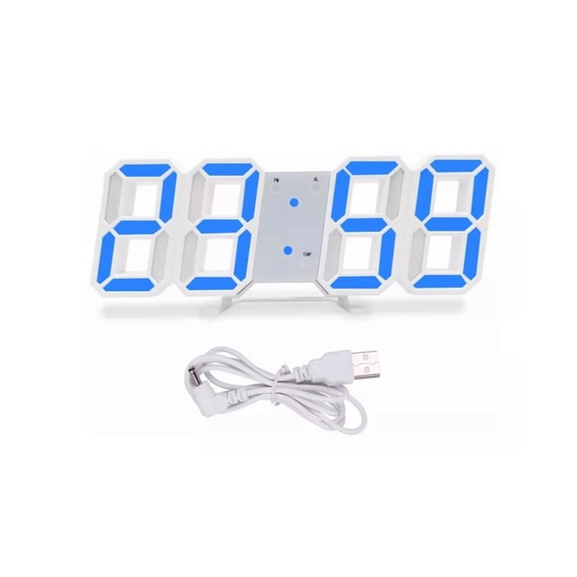Reloj Alarma Digital 3d De Pared Led Multifuncional