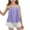 Purple, variant on DxhmoneyHX Girls Tank Tops Crew Neck Adjustable Spaghetti Shoulder Straps Cami Blouse Loose Fit Summer Textured Sleeveless T Shirts Age 5-15 Years