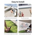 thumbnail image 7 of 4th of July RV Awning Sun Shade Screen 9'X7' Welcome Stars Stripes Mesh Sunscreen Daisy Love Linen Awning Shade Screen with Zipper UV Blocker Completed Kits Outdoor Canopy for RV Motorhome Camper, 7 of 7