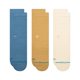 thumbnail image 1 of Pack de 3 calcetines Stance Crew Icon para hombre (tamaño grande, color crema), 1 of 8