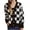Black, variant on Yuzhih Cardigan Sweaters for Women V Neck Button down Long Sleeve Open Front Plaid Knit Cardigans Sweater Tops