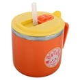 thumbnail image 1 of HEANUJJ 1Pcs Toddler Straw Cup in Orange with Double Layer Insulation 3.54X3.14X3.14in, 1 of 6