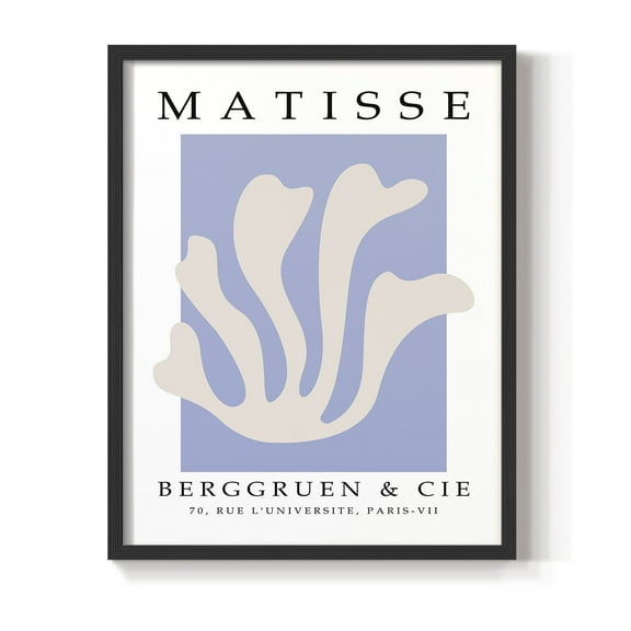 Matisse CCCXLVII in Black Solid Wood 8 x 10 Framed Print