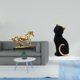 thumbnail image 2 of Figura de caballo, estatua de gato, escultura de animal de resina, adorno coleccionable, decoración de escritorio única, ideal para regalar en, 2 of 8