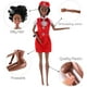 thumbnail image 3 of Juego de 6 muñecas de juguete negras afroamericanas – Muñecas de juego de rol de diversidad de estilo de moda premium de 11.5 pulgadas, paquete variado para niños, regalos de fiesta para niñas, 3 of 5