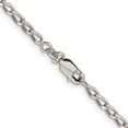 thumbnail image 3 of 925 Sterling Silver Open Link Chain Styles Necklace 2.8 mm Elongated 16 inch, 3 of 4