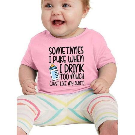 

Sometimes I Puke When I Drink T-Shirt Infant -Smartprints Designs 18 Months