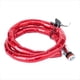 thumbnail image 2 of Candado de cable en espiral para bicicleta, rojo, resistente al agua, resistente al óxido, fácil de transportar, candado de seguridad universal para motocicleta, 2 of 5