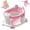 Pink, variant on Non-Slip Baby Bath Seat for Ages 6 Months, with Suction Cups & Soft Cushion