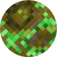 thumbnail image 1 of Ahgly Company Tapis d'Intérieur Ronds Lavables à la Machine, Style Transitionnel, Vert Pomme Vert, Tapis de Zone, 7 Pieds Rond, 1 of 7