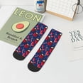 thumbnail image 7 of Naloa Hot Cocoa Snowflake Mittens Ankle Socks for Women Non Slip Socks No Show Socks Classic Low Cut Casual Socks Casual Socks, 7 of 7