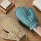 thumbnail image 1 of Guantes de baño suaves para bebé vankin, esponja exfoliante suave para piel sensible, guante de toalla reutilizable con cuerda para colgar, 23,5 x 17,5 cm (en liquidación), 1 of 6