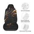 thumbnail image 4 of Yiaed Black And Gold Fire Dragon Print Car Seat Covers,Universal Auto Seats Protector Fits for Car,SUV Sedan,Truck,Automotive Seat Covers & Accessories, 4 of 5