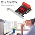 thumbnail image 4 of Carte PCIe 6 Ports, Carte d'Extension PCIe 6 Ports PCIe X4 vers 3.0 Adaptateur de Contrôleur, Carte d'Extension PCI Express 3.0 avec Support Profil Bas, 4 of 7