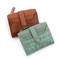 thumbnail image 2 of Korean version crocodile pattern short women's wallet thin, large capacity multi card slot zero wallet, ID bag buckle wallet, 2 of 9