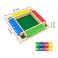 thumbnail image 3 of Puzzle 1-Piece Wooden Flip Card Game Set 4-Sided Number Dice for Traditional Pub Bar Board Games Rkxzt, 3 of 9