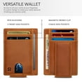 thumbnail image 6 of Serman Brands Front Pocket Wallet | Money Clip Magnetic | Bifold Minimalist RFID | Leather Wallets for Men | Slim Credit Card Wallet Modern | California Desert, 6 of 6