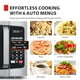 thumbnail image 3 of Horno microondas pequeño TOSHIBA ML-EM09PA(SS) con 6 menús automáticos, función de silencio y bloqueo para niños, iluminación LED, ideal para apartamentos y dormitorios, 0.9 pies cúbicos, plato girat, 3 of 5