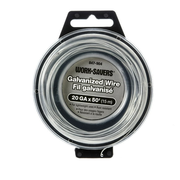 Fil galvanisé Worksavers 20 GA x 50 pi