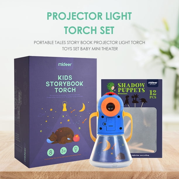 Luz Del Proyector De La Antorcha Proyector de luz para bebés miniteatro juegos de desarrollo linterna para
