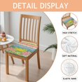 thumbnail image 2 of Pioneer Flower Seat Covers for Dining Room Chairs Set Of 4,Stretch Printed Washable Chair Seat Cover with Elastic Ties and Button,Removable Waterproof Couch Cushion Covers, 2 of 6