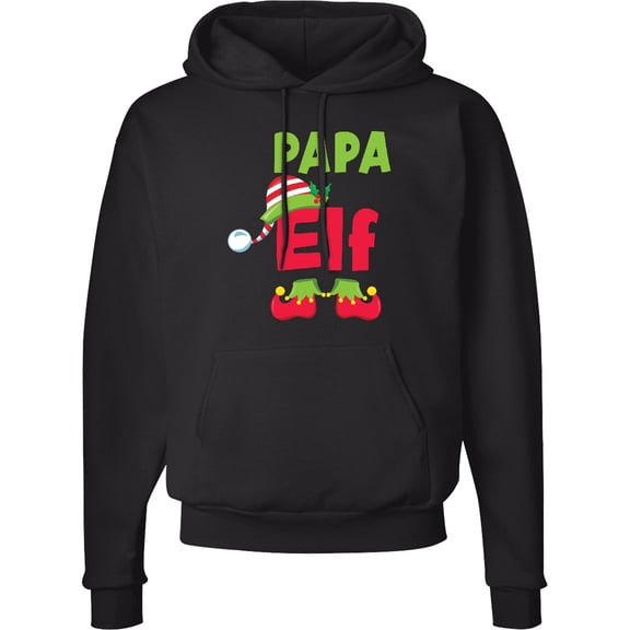 Inktastic Christmas Papa Elf Adult Hoodie Sweatshirt