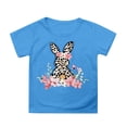 thumbnail image 3 of LRen Girls Easter Shirts Size 7/8 Cute Graphic Short Sleeve T Shirts Casual Easter Day Vacation Tops Kids Summer Clothing, 3 of 5