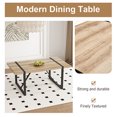 thumbnail image 2 of StnTalk 71" Large Dining Table for 6-8, Industrial Wood Grain Kitchen Table with Thick Tabletop and Metal Frame for Dining Room, 2 of 5