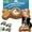 Brown, variant on JoyBruko Enrichment Dog Treat Toys - Frozen Dog Treat Dispensing Chew Toy for Aggressive Chewers to Keep Them Busy, Ice Cream Holder Freeze Bone with Mold Cups, Fillable Cognitive Licking Toy, Brown