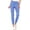 Ceil Blue, variant on Womens Scrub Joggers 4-Way Stretch Anti-Wrinkle Moisture-Wicking Elastic Waistband Four Pocket Jogger Pants